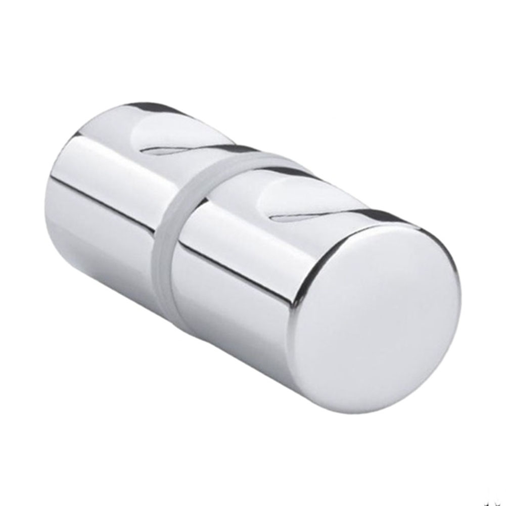 Aluminiumlegering Back-to-Back Glazen Deurknop Puller Push Enkele Glazen Deurknop Badkamer Douchekast Handvat Home Hardware: Champagne