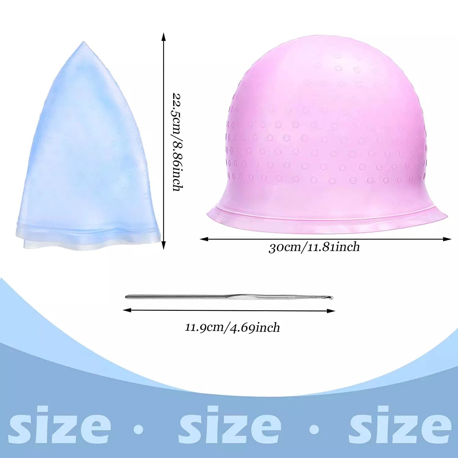 Gorro para teñir el cabello para resaltar la capucha, gorro para teñir el cabello, gorro Meches de silicona para arañazos, gorro para pintar el cabello, gorro para mechas