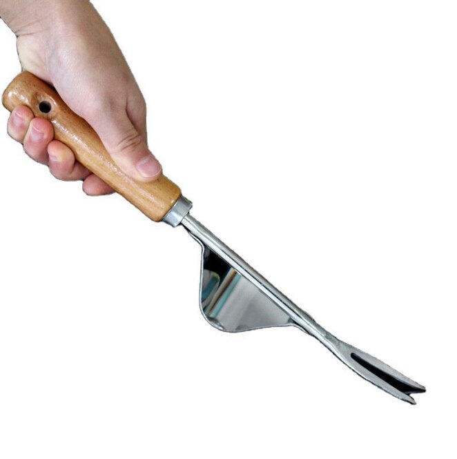 Household Scarification Manual Weeding Tool Garden Hand Weeder with Wood Handle Hand Weeding Tool Manual Farmland Digging Lawn