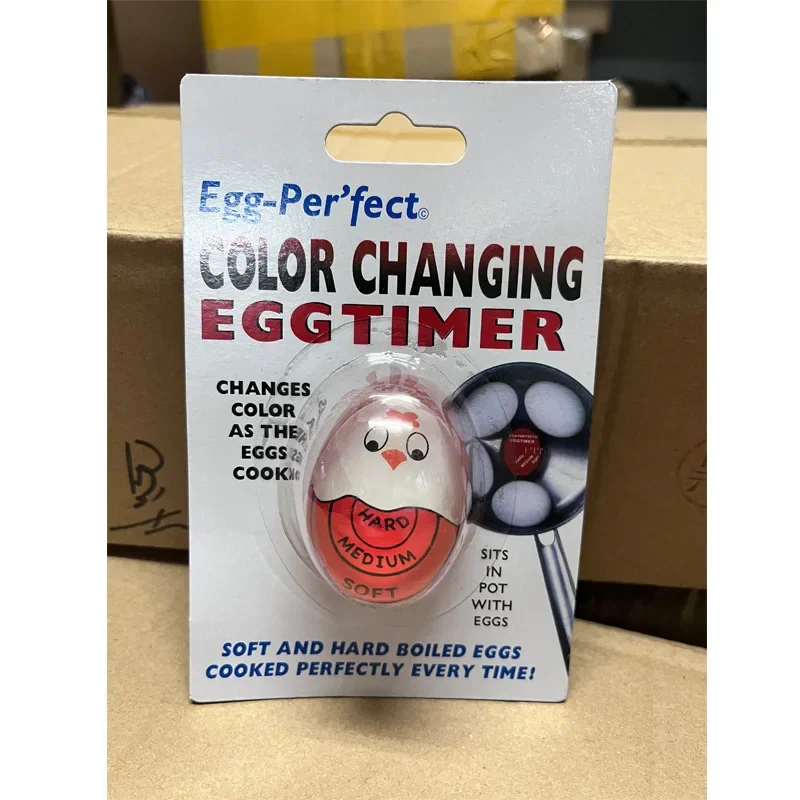 Egg Perfect Color Changing Timer Yummy Soft Hard Boiled Eco-Friendly Eggs Cooking Kitchen Resin Egg Timer Red timer tools 1pcs: Yellow