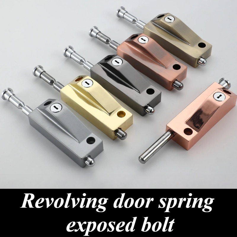 Revolving Door Latch Lock FramedSpring Floor Latch Iron Door Floor Lock Wood Door Open Mounted Floor Lock Universal