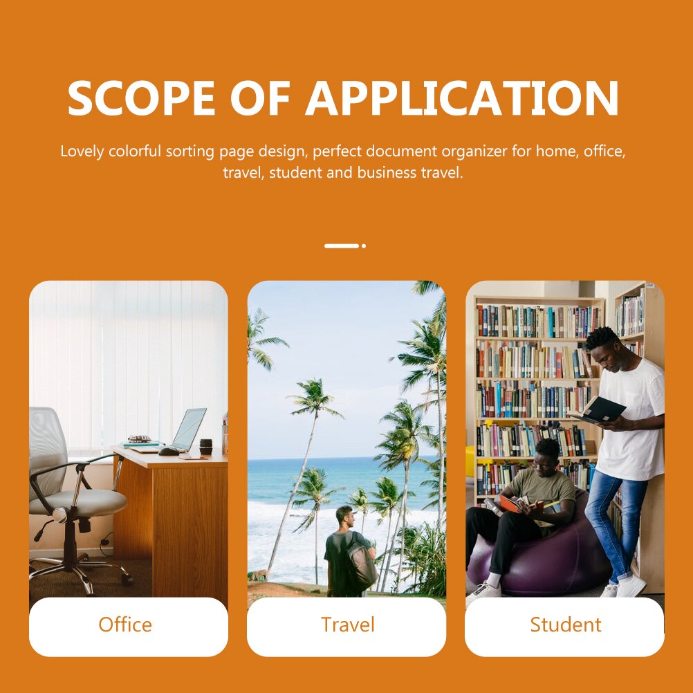 Multi-use File Folder A4 Document Folder Receipt Organizer Binding Filer Holder
