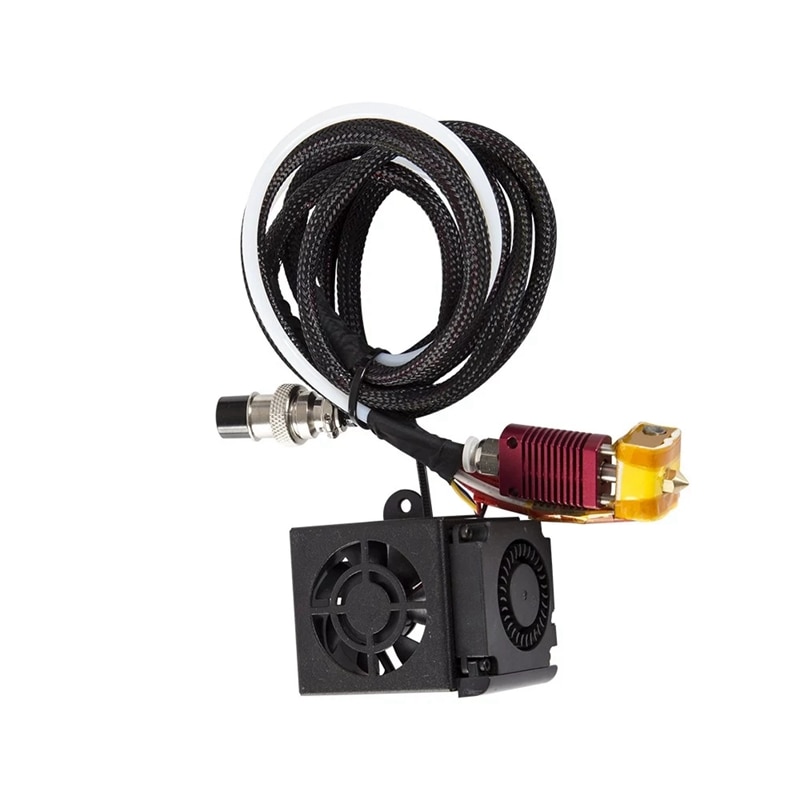 Til creality 3d cr -10s fuldmonteret ekstruder kit cr -10 hotend samling fuld dysesæt fuld samlet ekstruder kit blæser dæksel 3: Default Title
