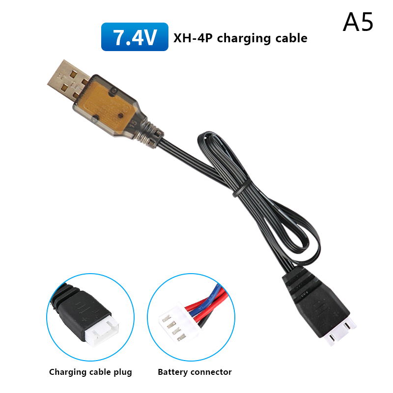 74V 37V X2 Ladegerät SM2P 3P SM4P umkehren XH3P 4P Liion Batterie Elektrische RC Spielzeug Auto Stiefel USB Kabel Energie Rad: Schwarz