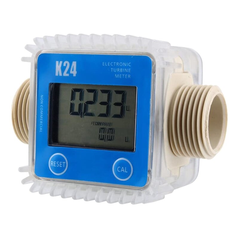 K24 Turbine Digital Oil Fuel Flow Meter Gauge For Chemicals Liquid Water U1JB