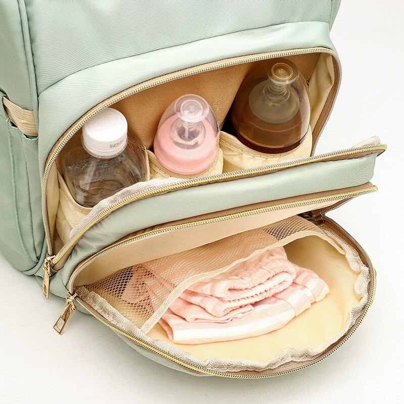 Stil multifunktionel mumie taske ensfarvet forventer mor og baby mommy taske masse oxford rygsæk ud ble taske