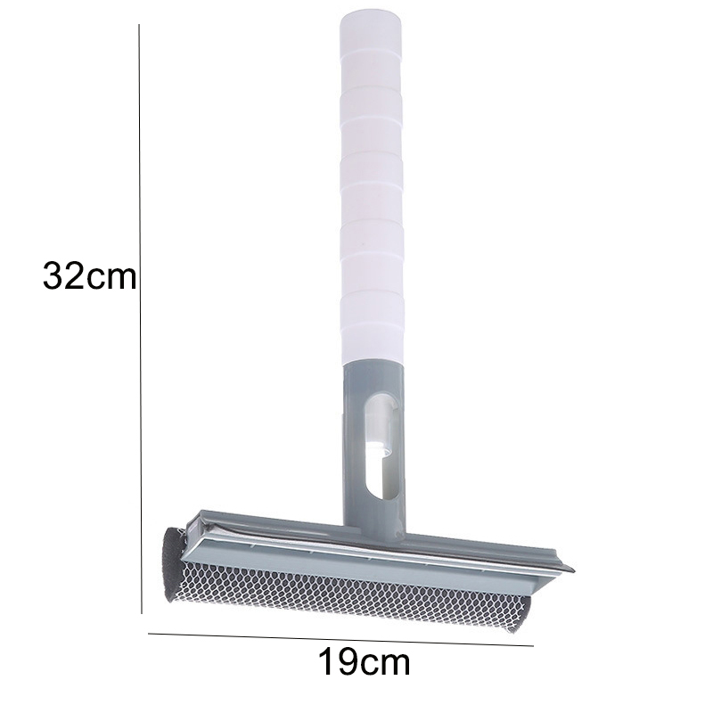 3-in-1 Spray Schrapen Veeg Raamwisser Glasreiniger Ruitenwisser Schraper Schoonmaken Douchewisser voor Huishoudelijk Schoonmaken Tool: Blauw