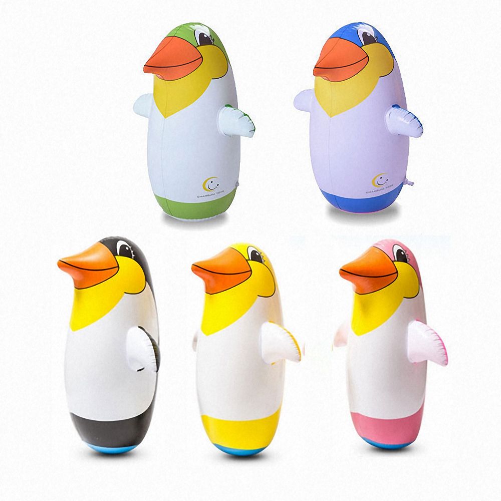 Inflatable Toys 36cm Penguin Children Swimming Pool Beach Party Decor Toy Outdoor Supplies Water Inflated PVC Animal Balloons