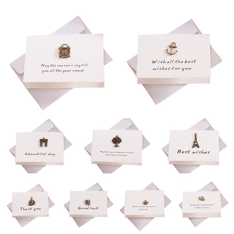 Metal Greeting thank you Card decoration card Scrapbooking party invitation DIY Deco Supply For Wedding invitation