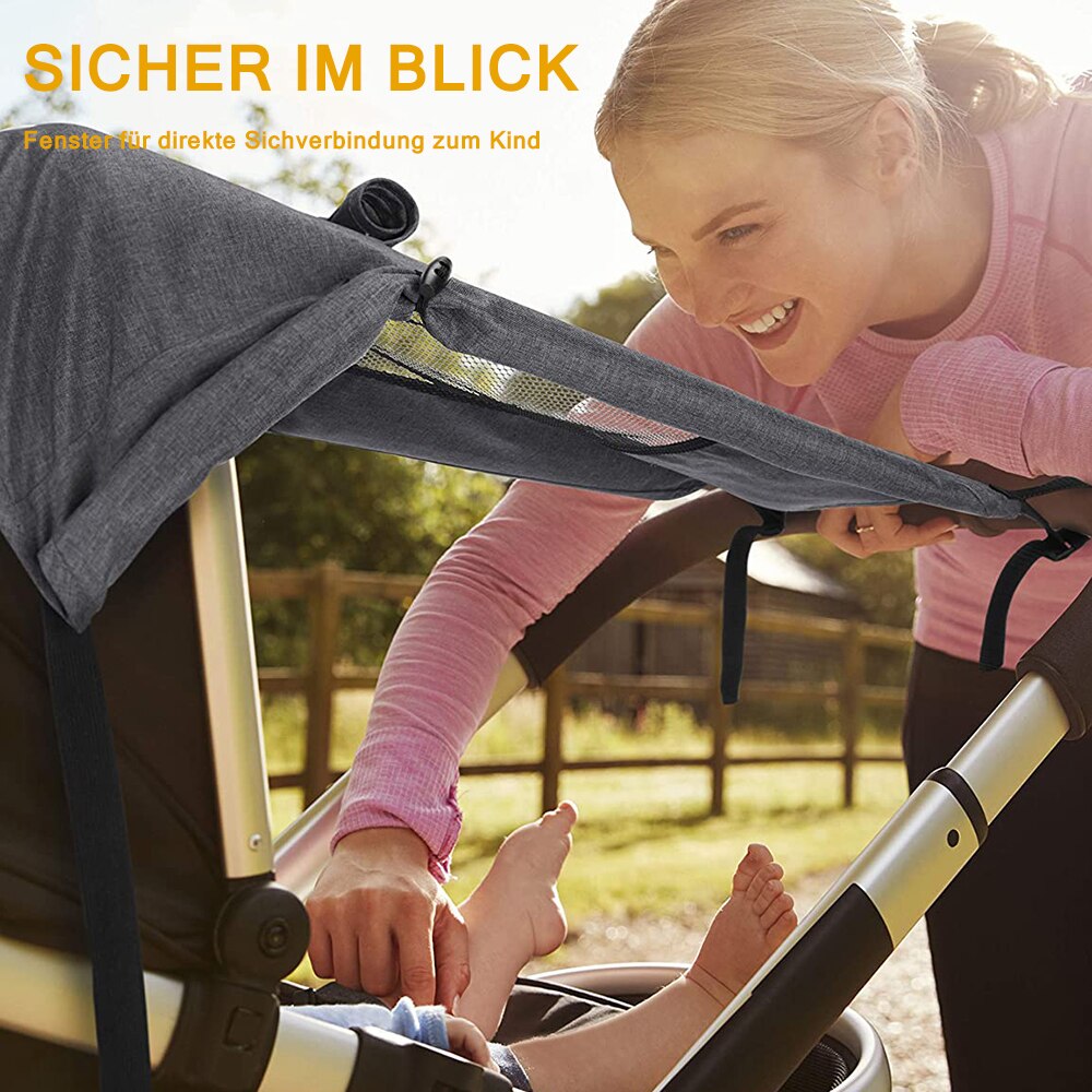 Pare-soleil de poussette pour bébé, 1 pièce, auvent de Protection, accessoires de landau
