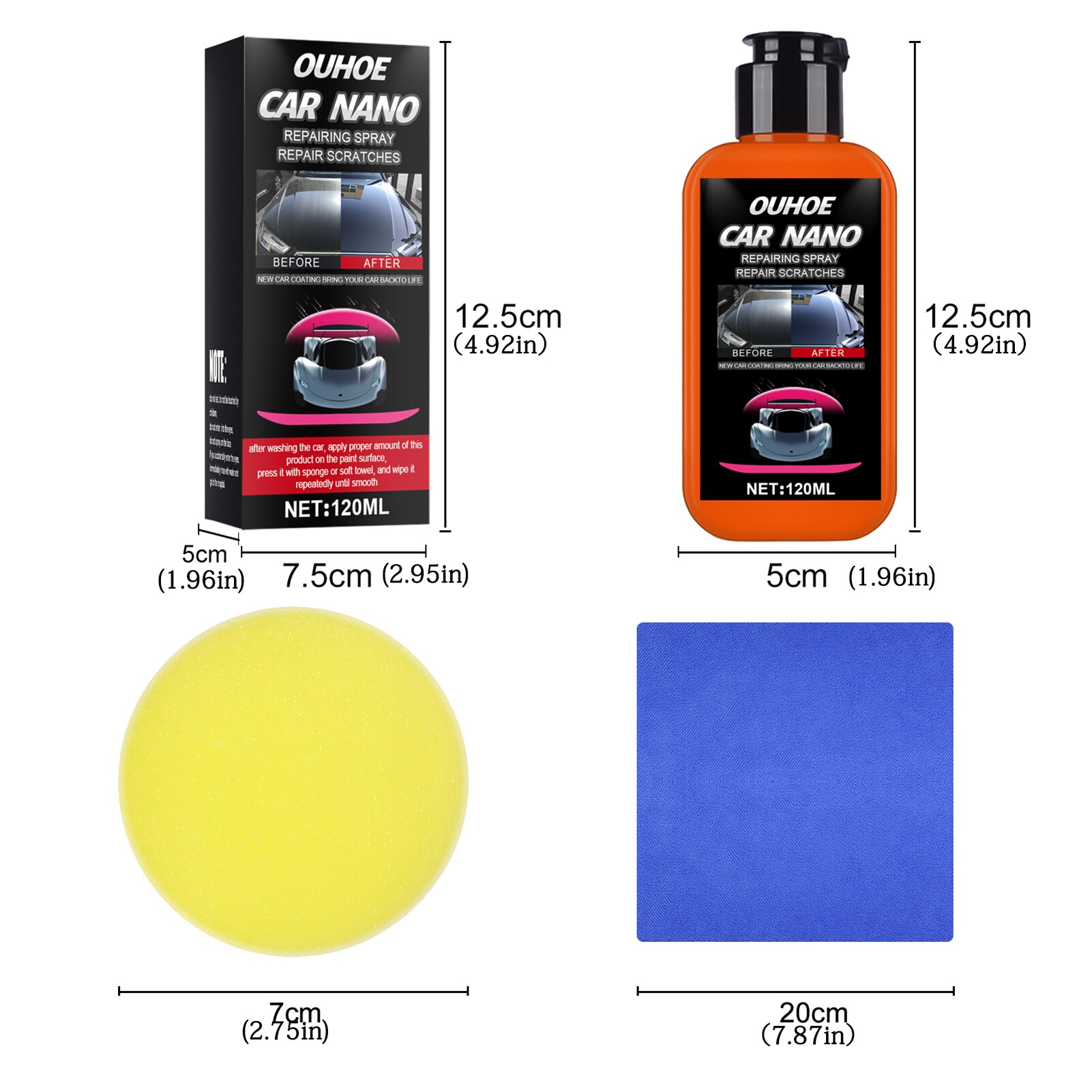 Auto Nano Repareren Spuiten Auto Krassen Verwijderen Vloeibare Keramische Jas Super Hydrofobe Repareren Spuiten Auto Coating Wax Auto Maintenan