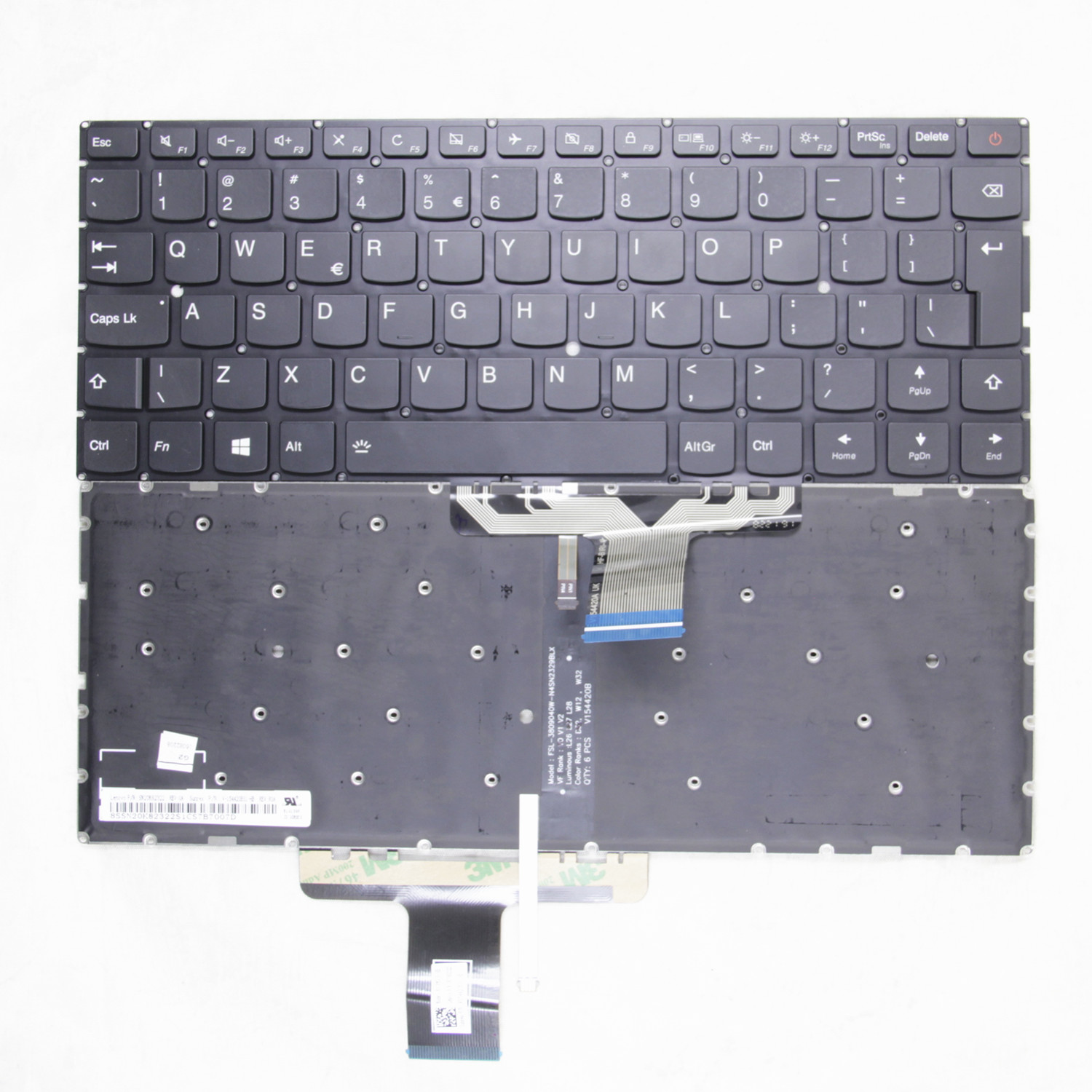 Clavier rétroéclairé pour ordinateur portable Lenovo Ideapad Xiaoxin Air13 pro,: Default Title