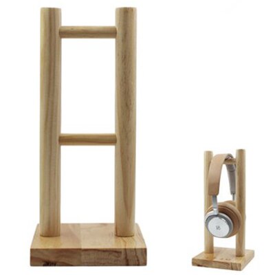 Detachable Wooden Headphone Headset Stand Double Sides Headset Display Stand Environment-friendly Game Headset Stand: headset stand-12