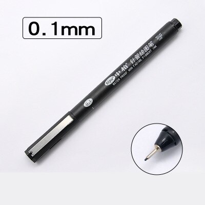 1pc koukkulinjaa kynätaide tussit kynät piirustussetti lapsille maalauskoulu taidetarvikkeet liner korealaiset paperitavarat: 0.1 mm