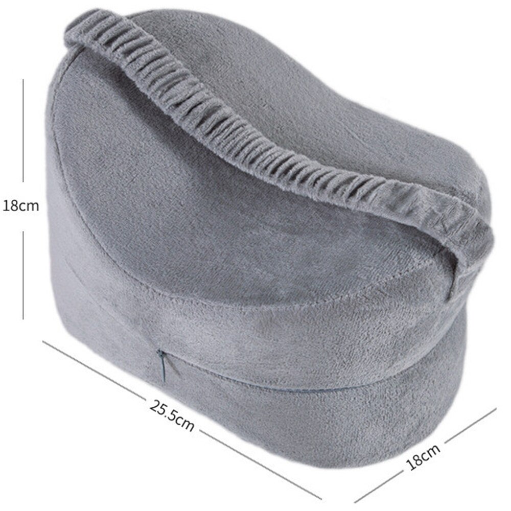 Almohada de espuma viscoelástica para las piernas, cojín cómodo transpirable de rebote lento para las piernas, suave, soporte Vertebral para dormir