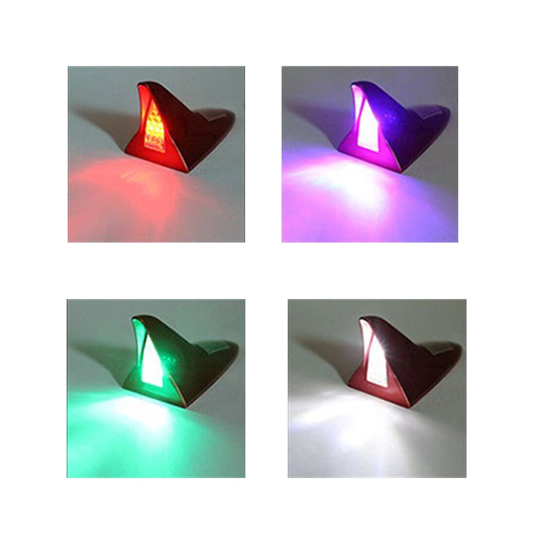 1PC Auto Anti-Hinten-Ende Ersatz Antenne Universal- Auto Dach Hai Flosse Licht Geändert LED-Blitz Licht dekorative Lampe