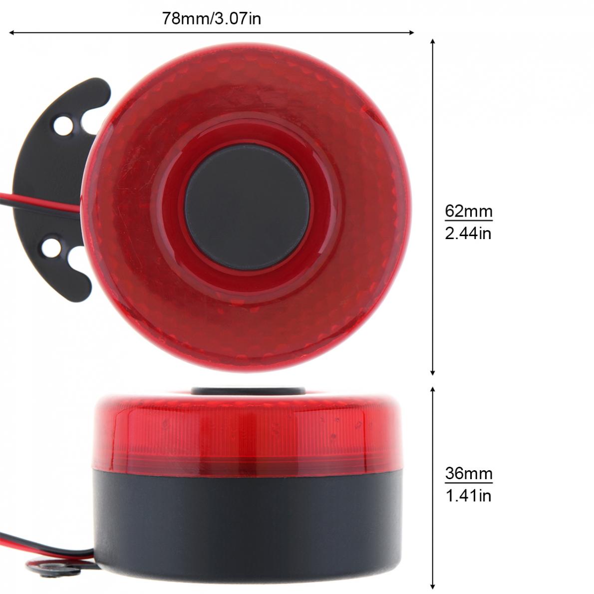 12V / 24V Reverse Zubehör Piepser Horn Fahrzeug Auto Warnung Back Up Auto Rückfahr Alarm Lautsprecher Summer Sirene mit Licht Neue