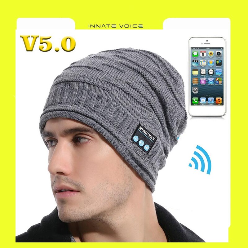 ZK20 Winter Warm Bluetooth 5.0 Cap Wireless Bluetooth Headphones Sport Music Hat Smart Headset Stereo Running Earphone