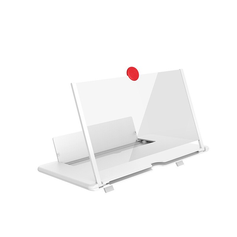 Amplificateur d'écran de téléphone portable haute définition de 12 pouces avec téléphone pliant grossissant pour jeu de film amplificateur de téléphone: 12 inch white