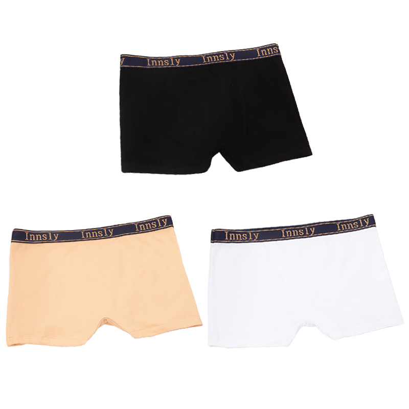 3 stks/set Vrouwen Boyshort Boxer Katoen Witte Onderbroek Elastische Big Size Slipje Vrouwelijk Ondergoed Beschermende Shorts Onder De Rok: XXL / Bruin