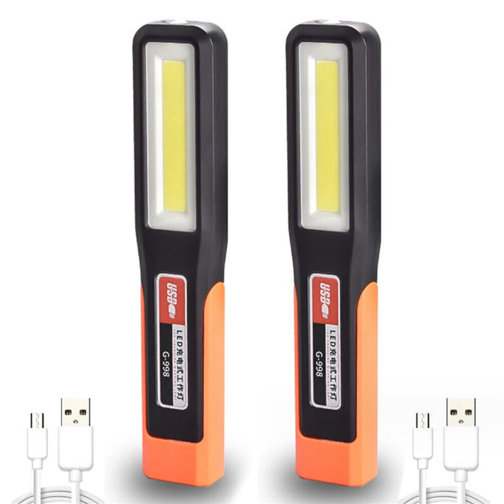 LED-Arbeitsleuchte mit Magnet, Wartungsbeleuchtung, Taschenlampe, Auto, Garage, Mechaniker, Lampe, Aufladen, COB, Auto-Wartungsleuchte mit Haken: green