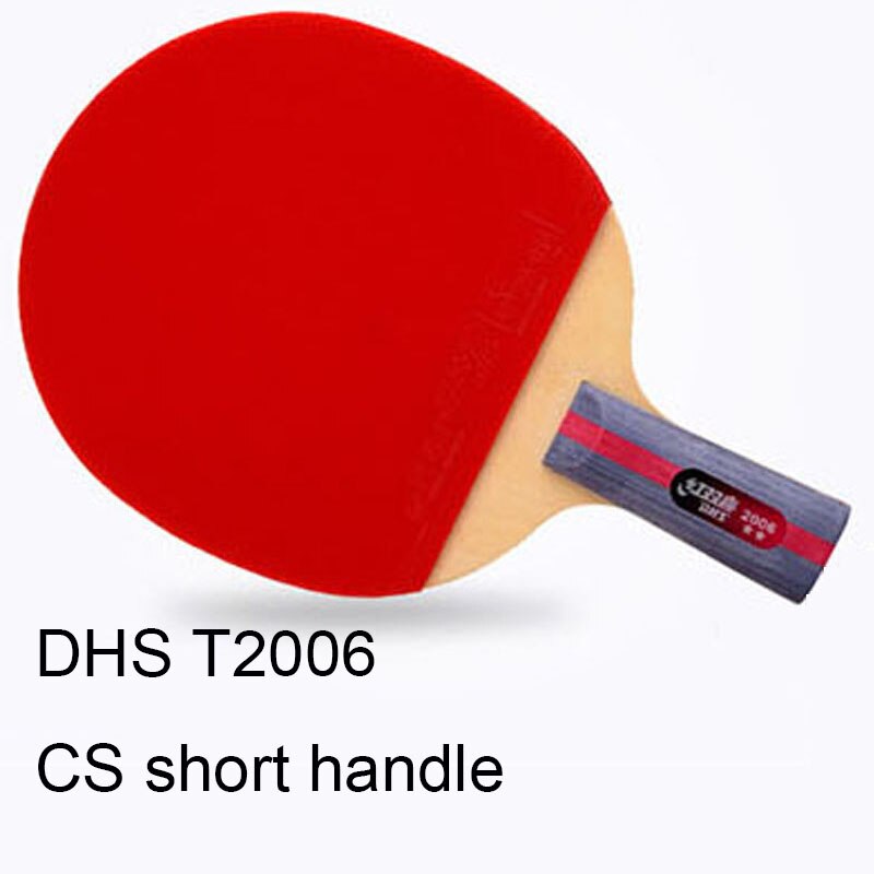 Original DHS style T2002 and T2006 table tennis rackets with 2 stars DHS rackets racquet sports ping pong paddles: CS short hanlde