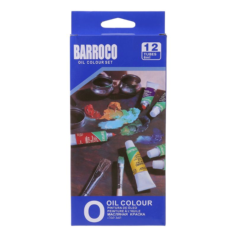 12 Kleuren Acrylverf Tekening Pigment Olieverfschilderij 6 Ml Buis Met Borstel Set Kunstenaar Levert