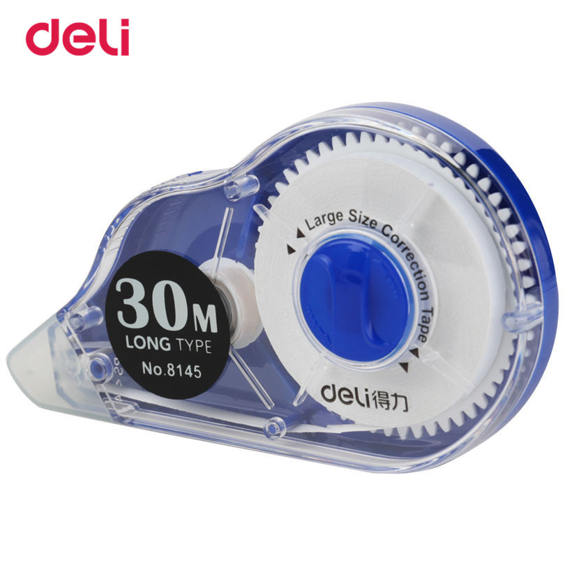 Deli Plastic Correction Tape 30m length Normal Office & School Supplies 5mm*30m Tape Roller Material Cute Correction Stationery