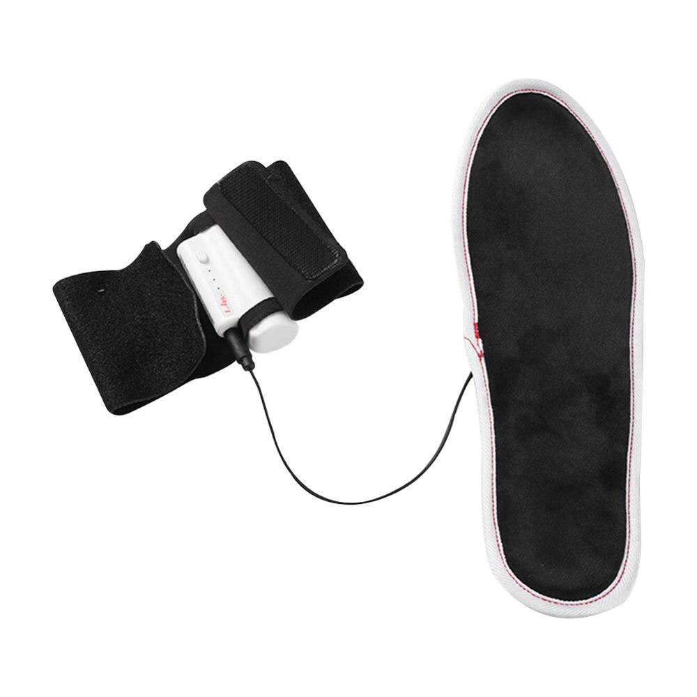 Unisex elektriske opvarmede indlægssåler til sko vintervarmer fod usb opladning opvarmning indersål støvler genopladelige varmepuder såler