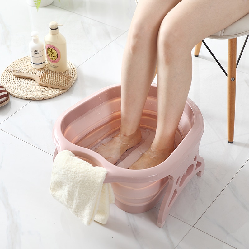 Huishoudelijke draagbare sauna vat pedicure bad inklapbare voetenbad vat plastic schuim massage vat WF924205