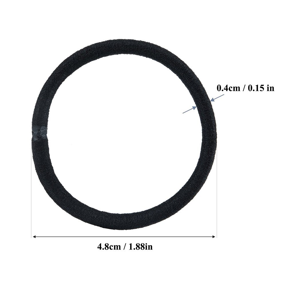 Cheveux corde 100 compte élastique cheveux cravates porte-queue de cheval pas de métal multicolore filles cheveux élastiques élastiques cheveux cordes fille élastique