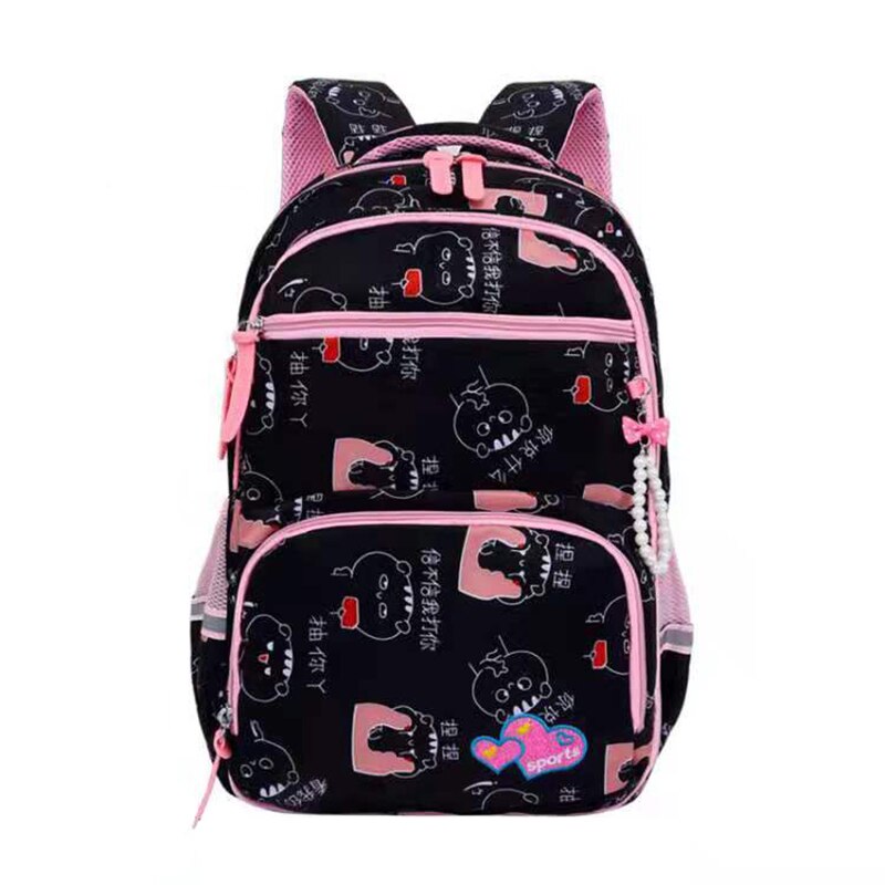 Bonito meninas saco de escola à prova dnylon água náilon bolsa de ombro anti-roubo 15.6 Polegada portátil mochila reflexão noite backbag