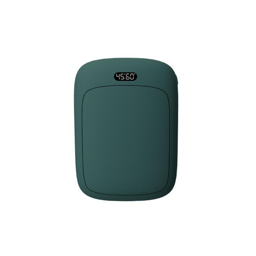 Two-in-one Hand Warmer Rechargeable 4000mAh Power Bank Portable Pocket In Winter Exquisite Small Small Heater Accessories: Green