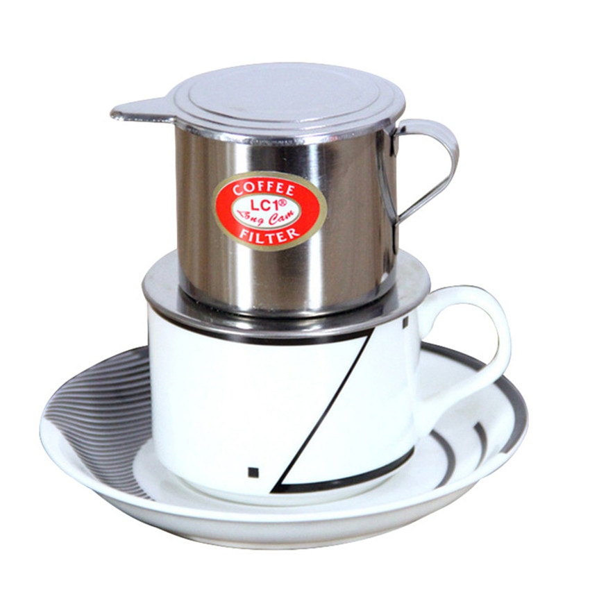 Vietnamese Koffie Filter Rvs Maker Pot Infuse Cup Serveren Heerlijke Draagbare Roestvrij Staal Koffie Drip Filter