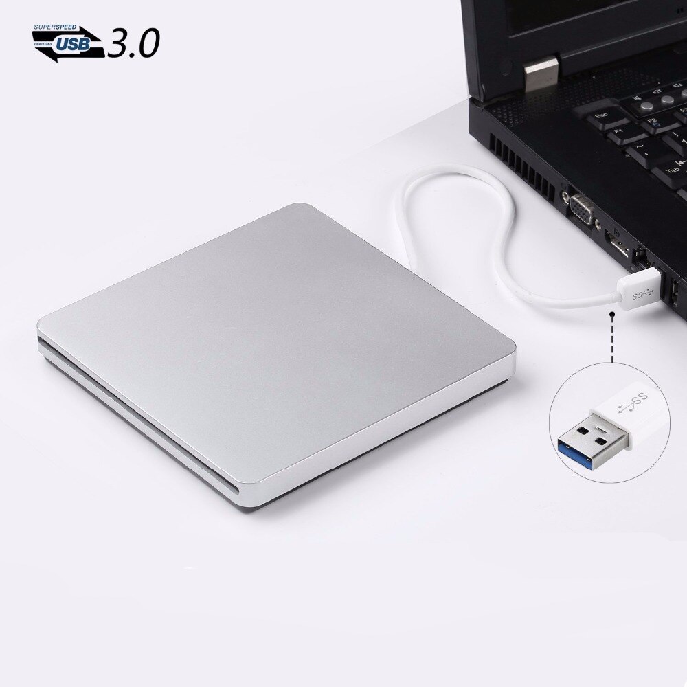 Externe Slim USB3.0 DVD Brander DVD-RW VCD CD RW Brander Draagbare voor Samsung Asus Dell HP ACER Lenovo Toshiba xiaoMi