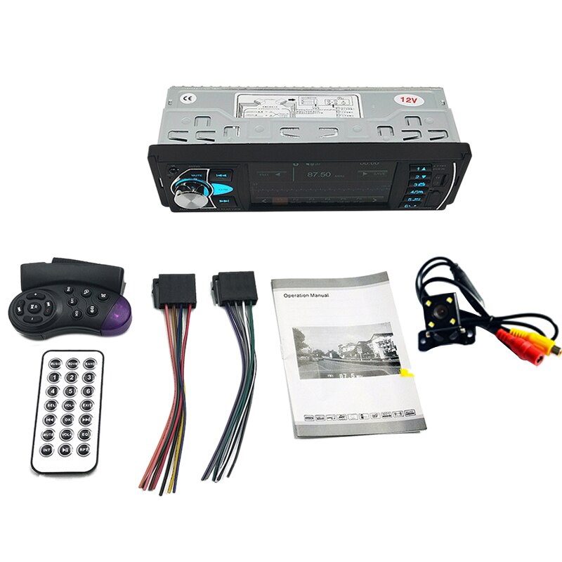 1Din 4.1Inch Auto Radio Auto Audio Stereo Fm Bluetooth 2.0 Mp5 Speler Achteruitrijcamera