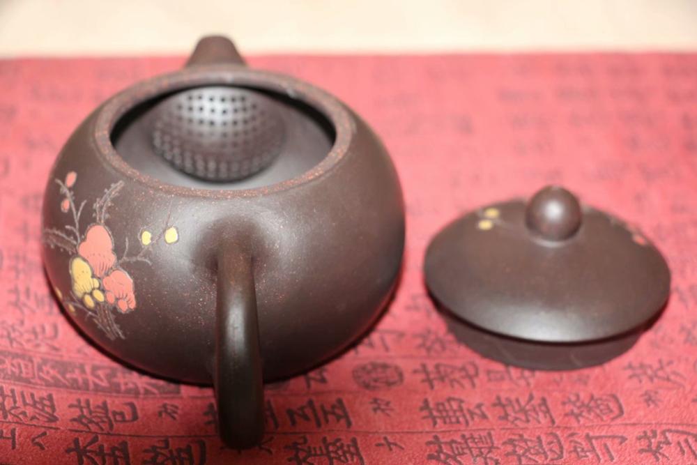 Chinese theeset yi xing paarse klei thee theepot mini yixing theepot voor puer thee xi shi ongeveer 140ml