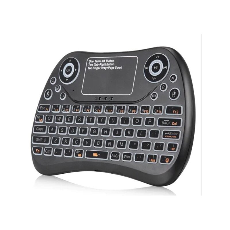 VIBOTON Mini Wireless Keyboard with Touchpad Rechargeable Fly Air Mouse 2.4GHz Smart Game Keyboard for TV PC Case