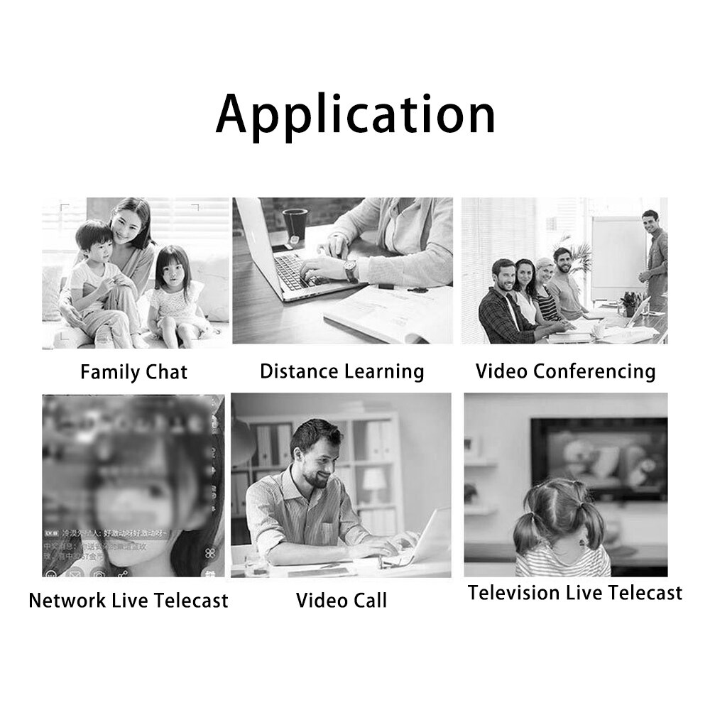 720P/1080P Webcam Hd Usb Pc Computer Webcam Video Camera Met Ingebouwde Noise-canceling Microfoon Uab Webcam Voor Pc Laptop Cam