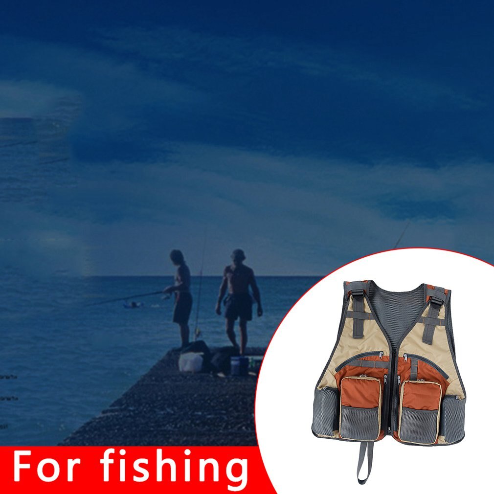 Outdoor Multi-function Multi-pocket Mesh Photography Vest Fishing Photography Jacket Lightweight Vest