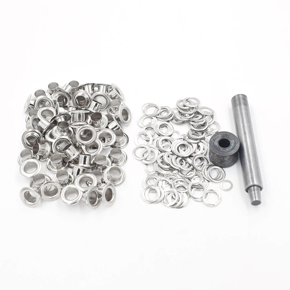 (100pieces/lot) inner 8mm Eyelets Metal Shoe box holes Canopy cloth drawstring Holes Silver Eyelets Ultra gas eyes