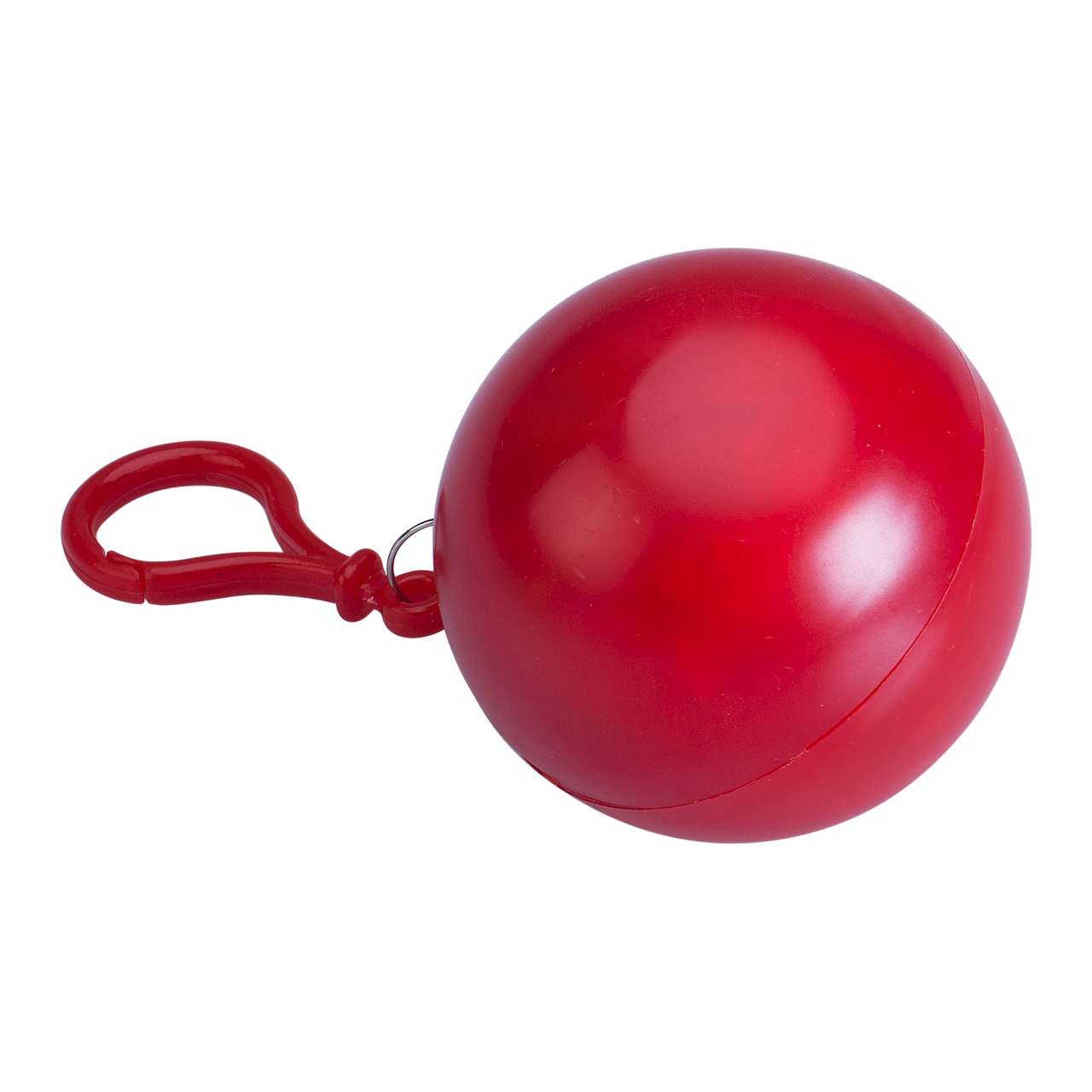 Impermeable portátil mujeres hombres al aire libre impermeable desechable Camping con capucha Ponchos plástico llavero bola lluvia cubierta Unisex: Rojo