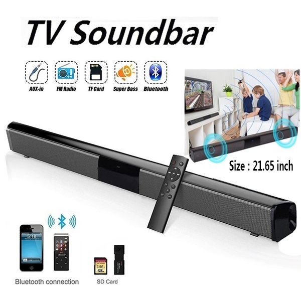 Draadloze Bluetooth Soundbar Speaker TV Home Theater Soundbar + Afstandsbediening