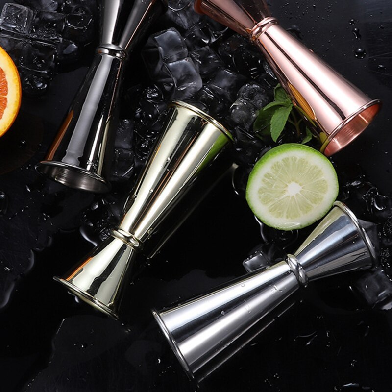 Cocktail Scale Cup Ounce Cup Bar Accessories Stainless Steel Kitchen Double Head Measuring Cup Bartending Measure Jigger for Bar