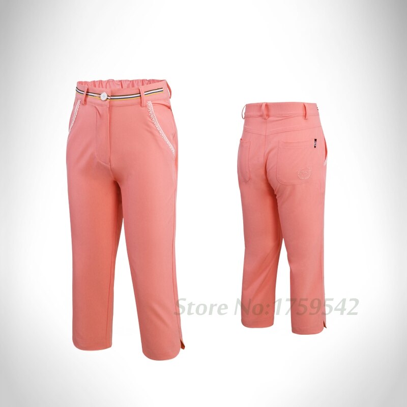 Neue freundlicher Golf Capri Hosen Mädchen Beschnitten Schlauch Golf Bekleidung Mädchen Sommer kurze Hose Gute Gummiband Taille