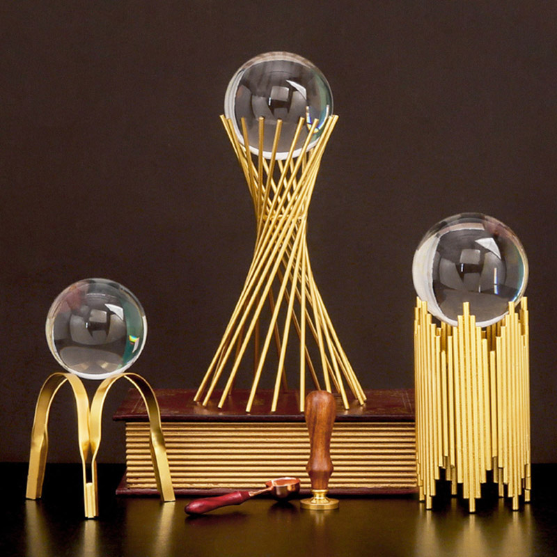 glass ball crystal ball ornaments, home living room decorations modern minimalist office front desk furnishings