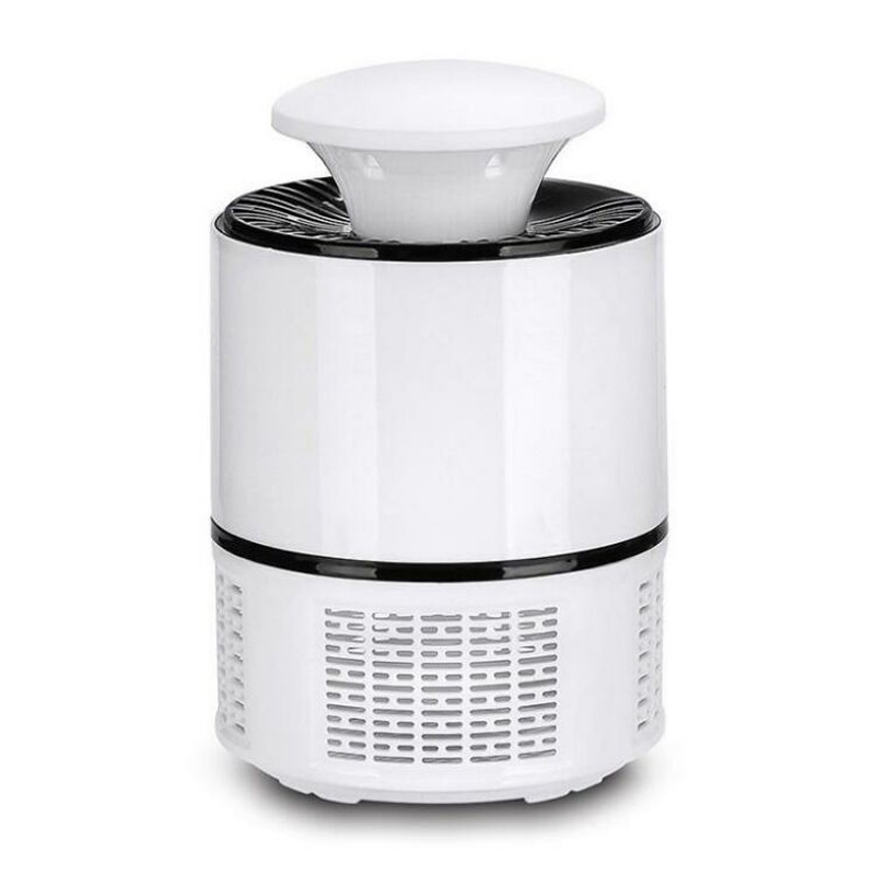 Sommar skadedjursbekämpning mini led nattlampa myggulliminator ljus ljud myggfångare inomhus mygglampa: Vit
