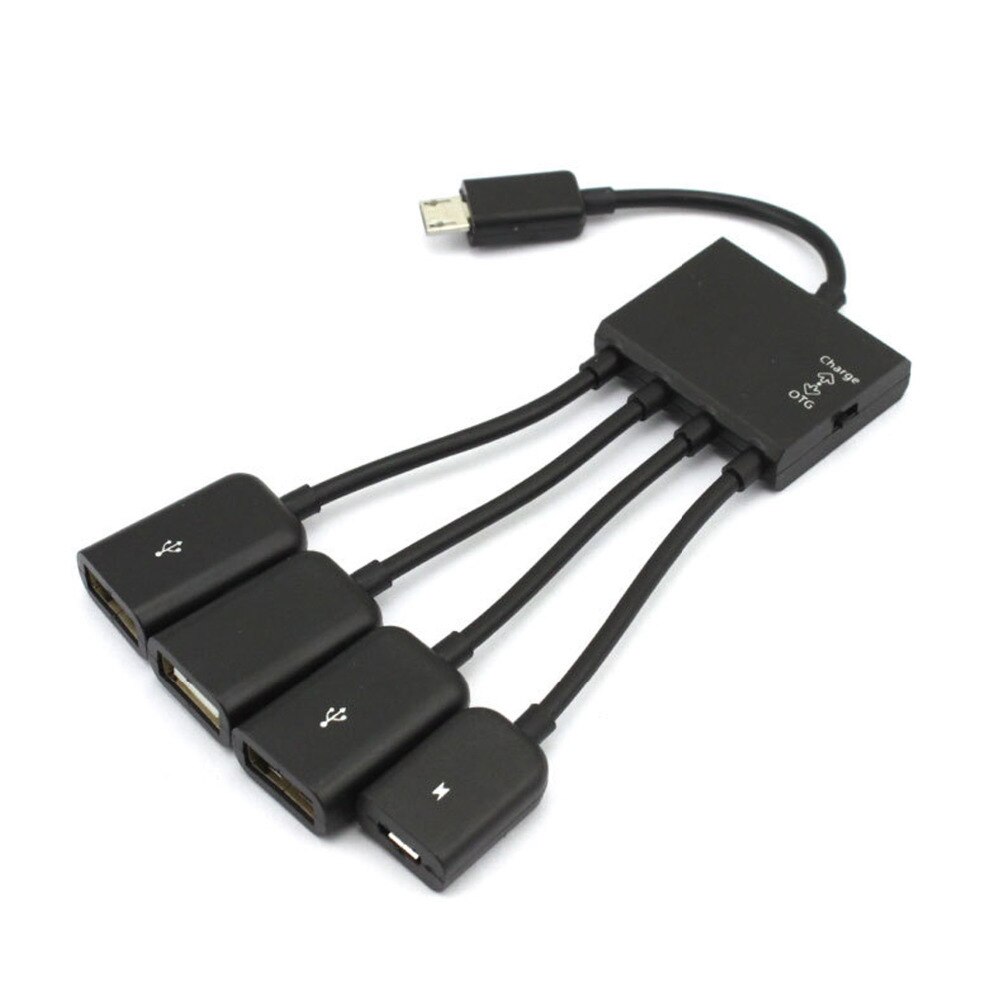 4 in 1 Multi-Funzione di Maschio a Femmina micro USB centro OTG ospite Cavo Adattatore per androide Smartphone Del Telefono tavoletta Samsung galassia