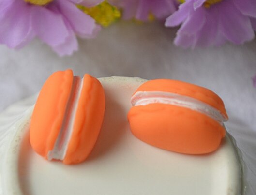 Autocollant réfrigérateur aimants Macaron | 8 pièces/1 ensemble, dessin animé , aimant photo néodyme fort, messages: 8pcs Orange