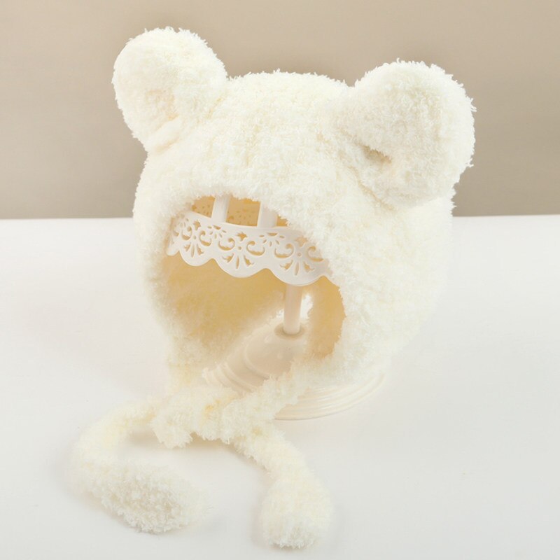 Vrouwelijke babymutsen herfst winter baby handgemaakte wollen mutsen kinderen super schattig uitje schattige meisjes casual mutsen 0-3 jaar